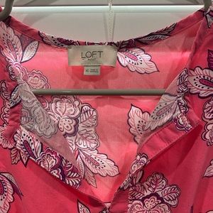 Loft Floral midi dress